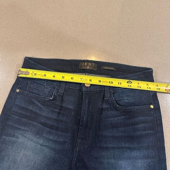 7 For All Mankind Jen7 Angle Skinny Floral Studs Women's Jeans Size 6 - Picture 4 of 15